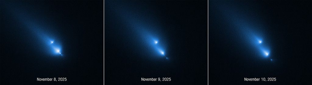 NASA’s Hubble Unexpectedly Catches Comet Breaking Up