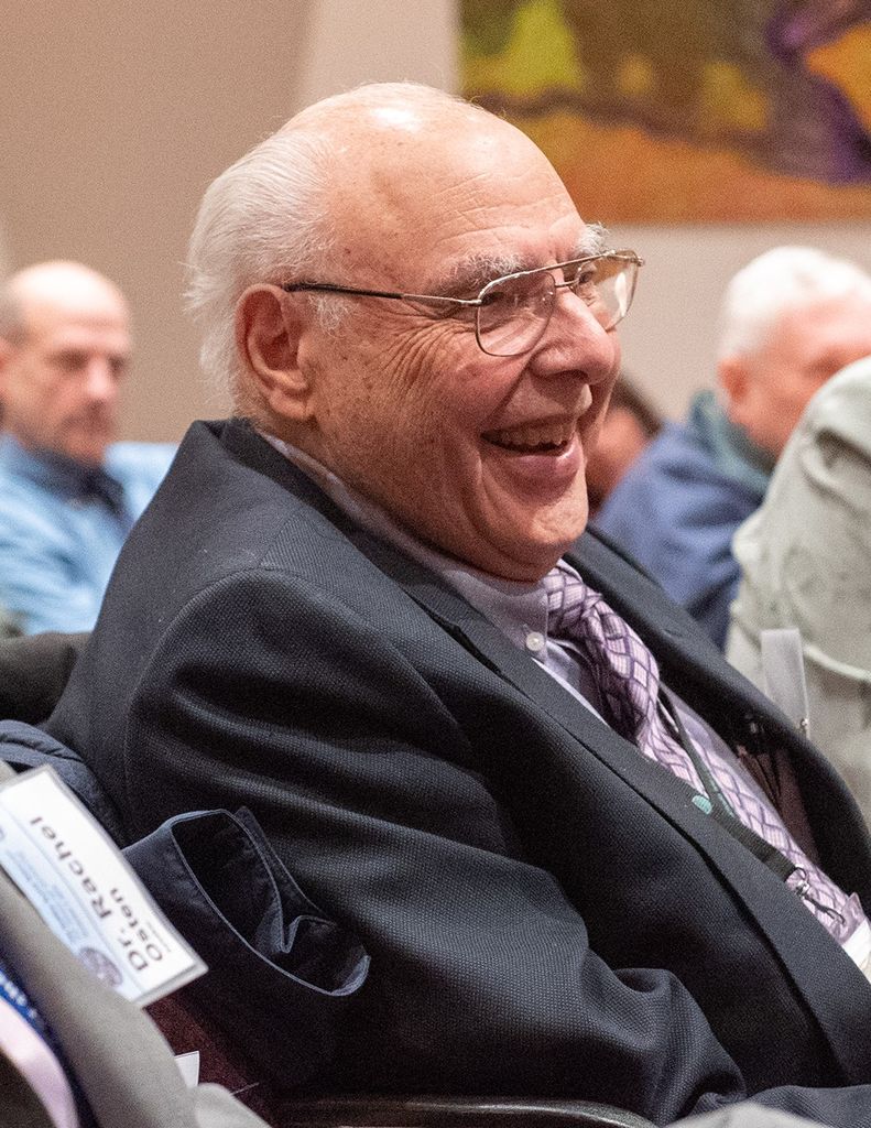 Frank Cepollina listens to the talk in the audience.