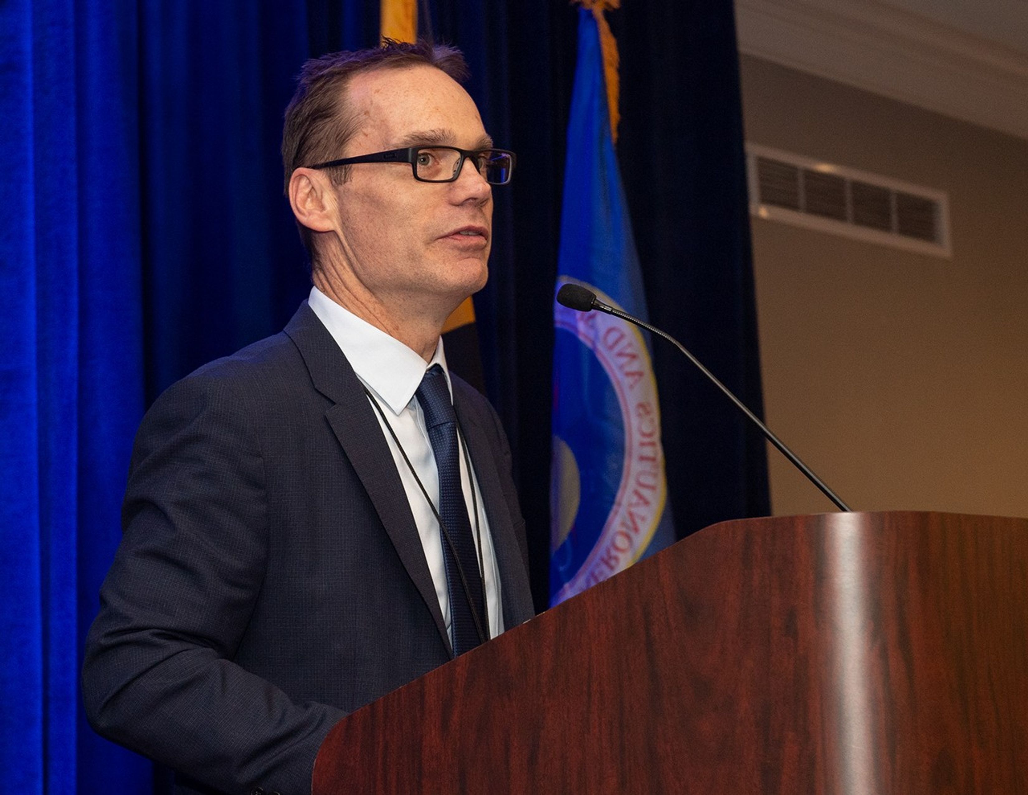 Kenneth Sembach speaks from the podium.