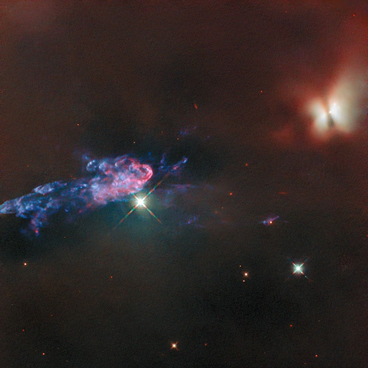 Hubble Captures Young Stars Changing Their Environments