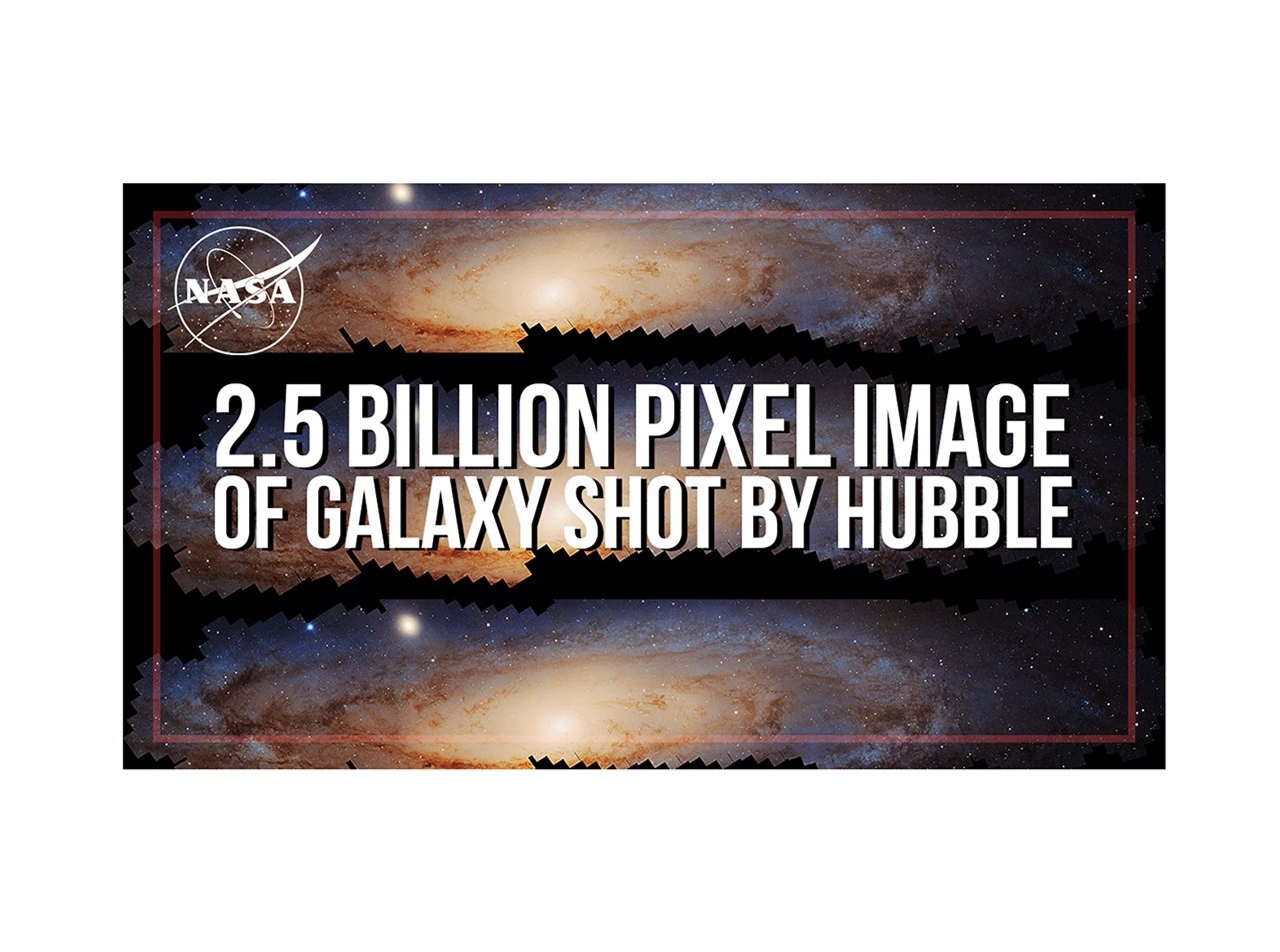 Video thumbnail image of a 2.5 billion pixel image of the Andromeda Galaxy take by Hubble.