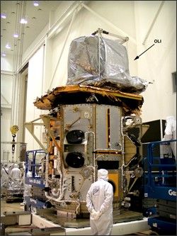 First instrument is integrated onto the LDCM spacecraft.