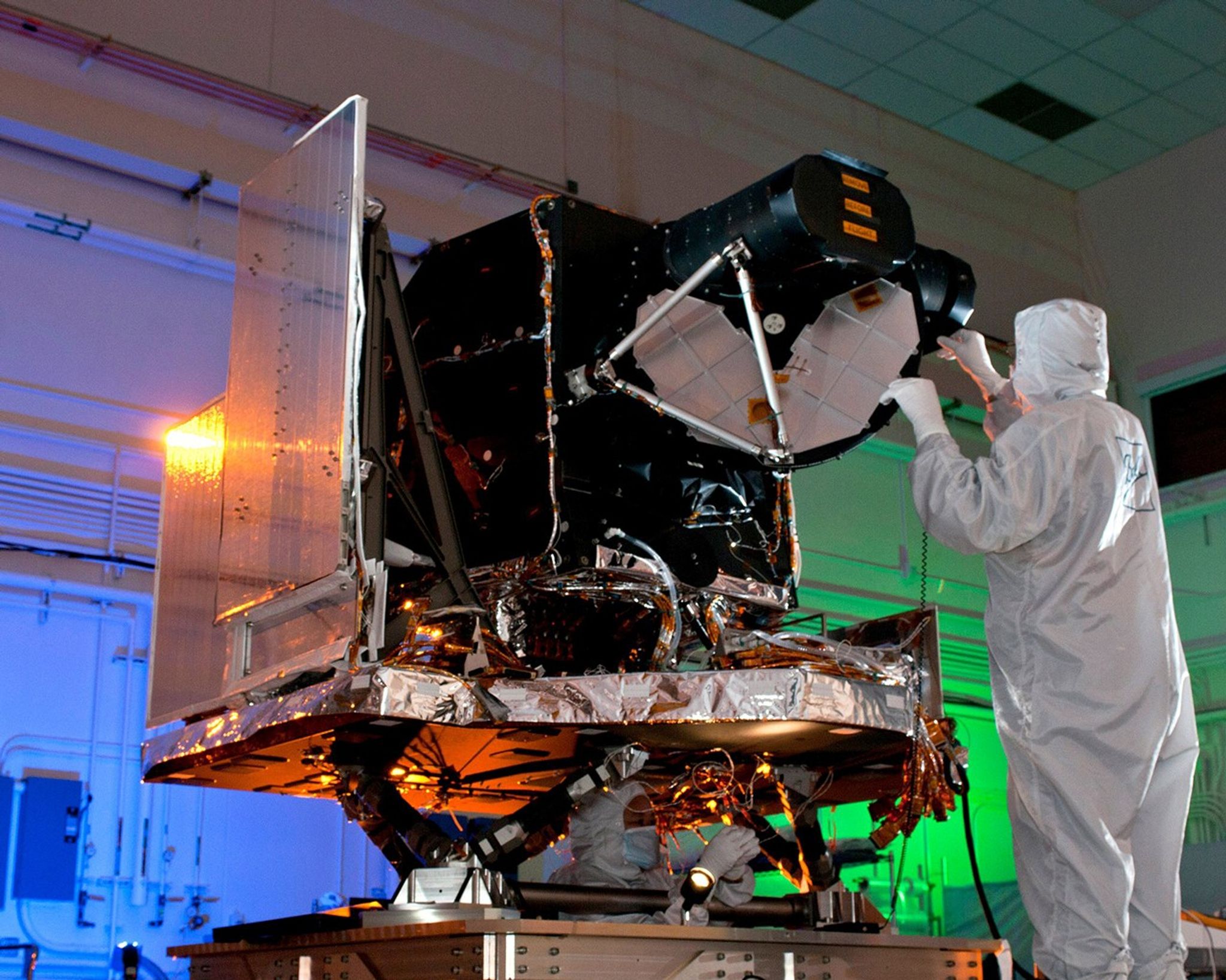 The Operational Land Imager (OLI) is being built by the Ball Aerospace and Technologies Corporation. The Ball contract was awarded in July 2007. OLI improves on past Landsat sensors using a technical approach demonstrated by a sensor flown on NASA’s experimental EO-1 satellite. OLI is a push-broom sensor with a four-mirror telescope and 12-bit quantization. OLI will collect data for visible, near infrared, and short wave infrared spectral bands as well as a panchromatic band. It has a five-year design life.