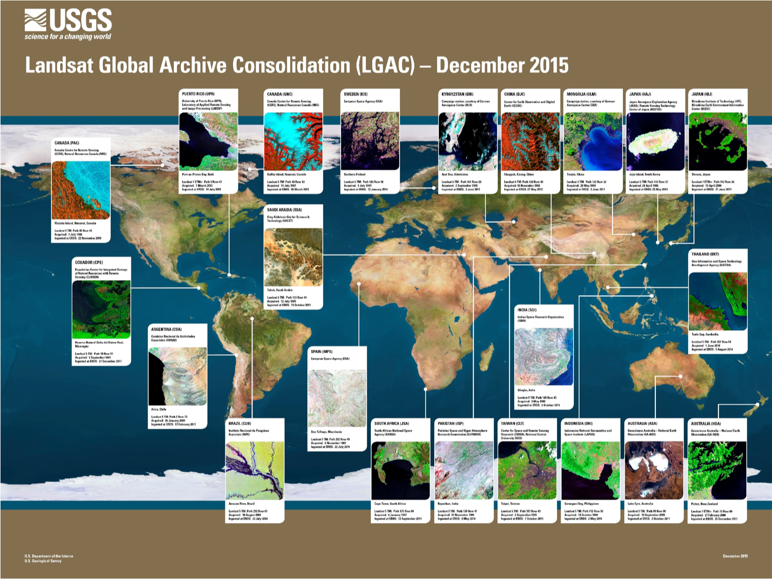 Some all-star LGAC images and their receiving International Ground Station location