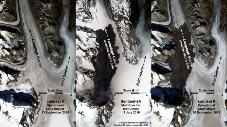 2016 Lamplugh glacier landslide