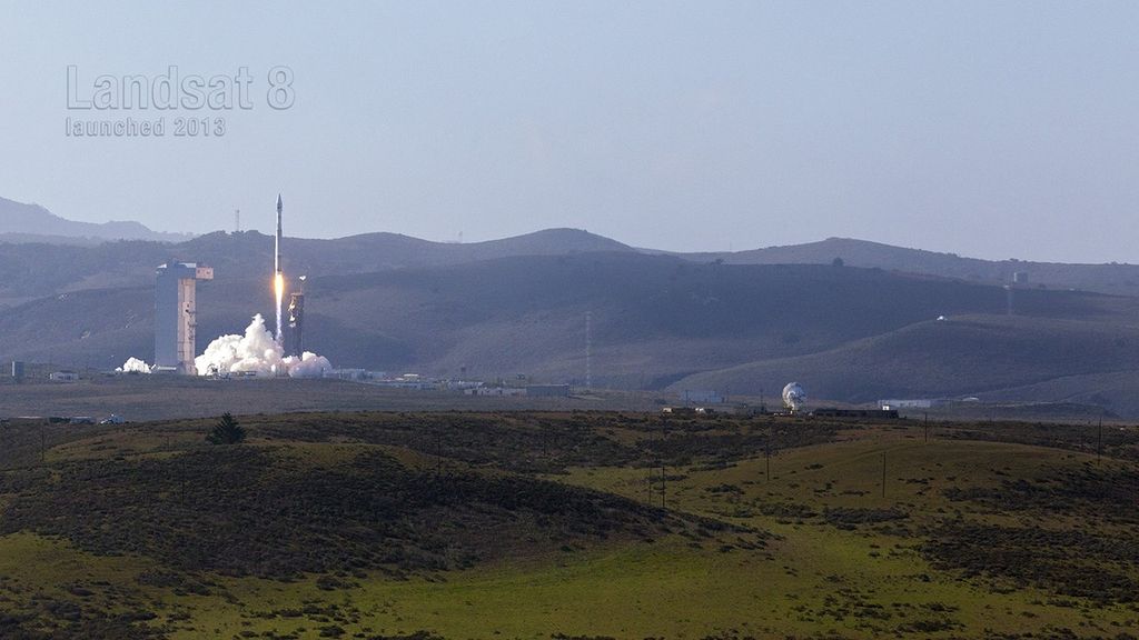 An image of the Landsat 8 Launch on February 11, 2013.