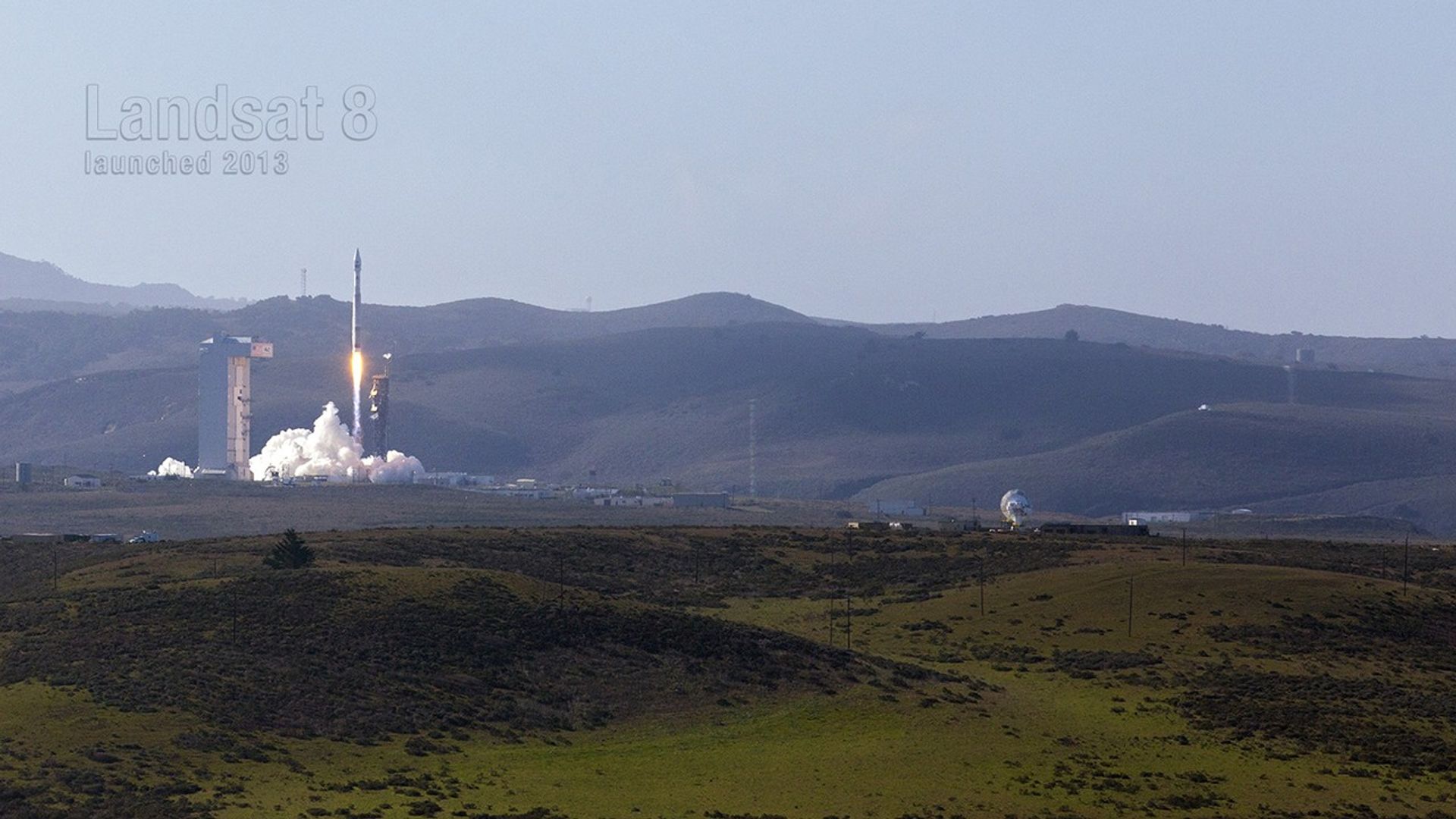 An image of the Landsat 8 Launch on February 11, 2013.