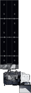 Landsat 9 in an Orthographic top view.
