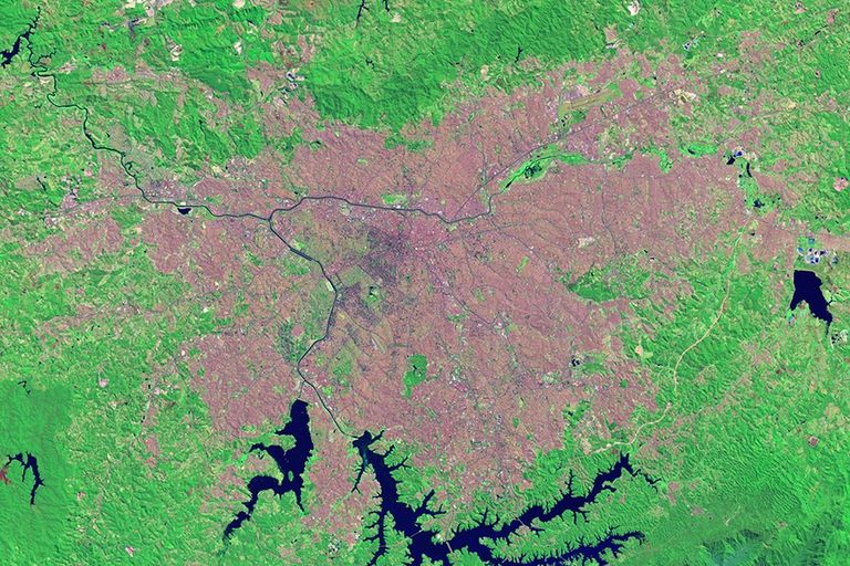 Landsat 8 image of Sao Paulo, Brazil