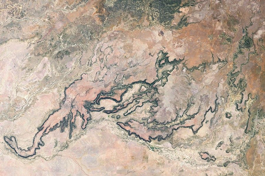 Landsat 7 image of Porcupine Gorge in Australia