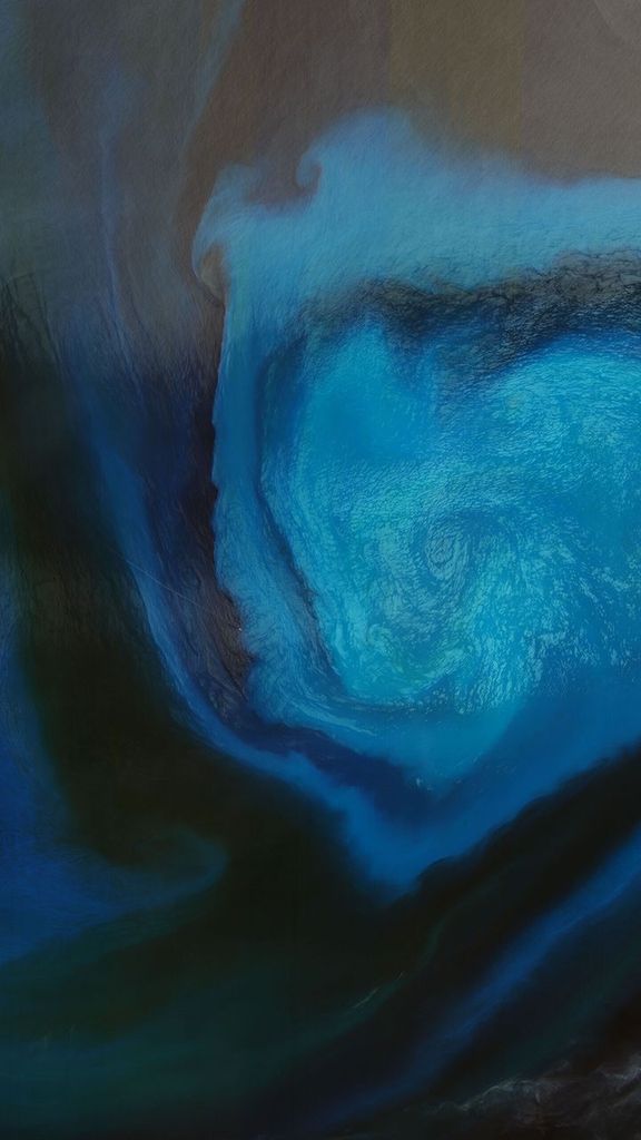 A natural-color Landsat satellite image of the Atlantic Ocean.