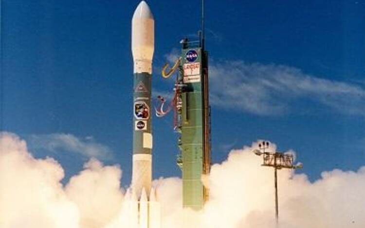Landsat 7 was successfully launched on April 15, 1999, from the Western Test Range of Vandenberg Air Force Base, California, on a Delta II expendable launch vehicle. EROS History Project