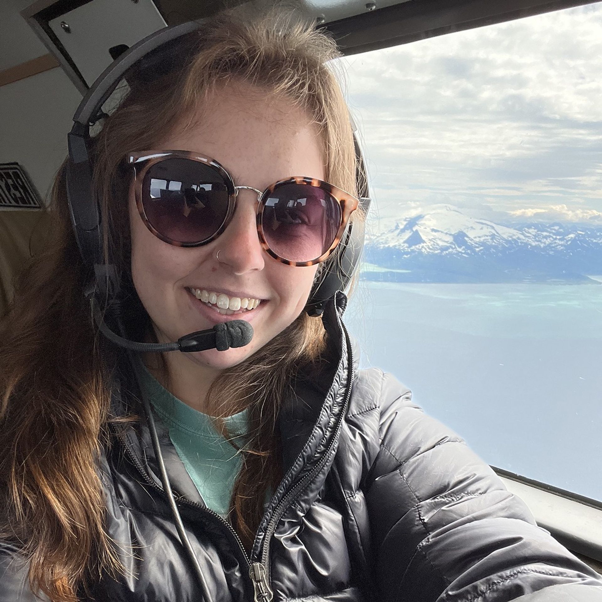 A photograph of Allison Nussbaum in Alaska.