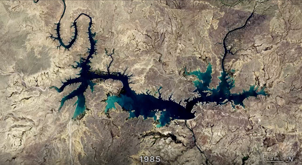 Landsat Reveals Reservoir Changes and Bathymetry