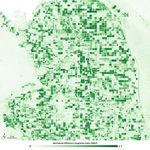A false-color NDVI map of cropland near California's Salton Sea. In the image, healthier vegetation appears darker green and bare earth and less healthy vegetation appear lighter shades of green.