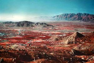 An infrared image taken by MSS showing Panamint Valley in eastern California.