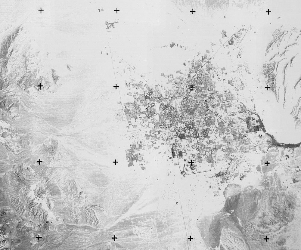 A RBV Landsat 3 satellite image of Las Vegas, Nevada, acquired on July 28, 1981.