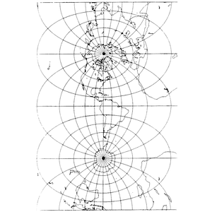 This schematic appears in the handbook that accompanied the1983 Landsat Short Course lecture on “TM Data Processing and Correction” that was given by Jeff Dozier of UCSB.  To continually map the Earth’s surface using Landsat data, an entirely new projection had to be created. This new projection was created by John Parr Snyder and is known as the Space Oblique Mercator (SOM) projection. This projection has been referred to as, “one of the most complex projections ever devised” by Library of Congress cartographic historian, John W. Hessler.  John Parr Snyder began his calculations for the SOM projection using the most basic form of the equations for the Mercator projection and then creating intermediate transformation equations that took into account the various movements of the Landsat satellite’s ground track as the satellite orbited the Earth.The figure shown here is an example of one of the basic Mercator map projections used by the U.S. Geological Survey.  To learn more about the creation of the SOM projection, refer to “Projecting Time: John Parr Snyder and the Development of the Space Oblique Mercator Projection” by John W. Hessler.