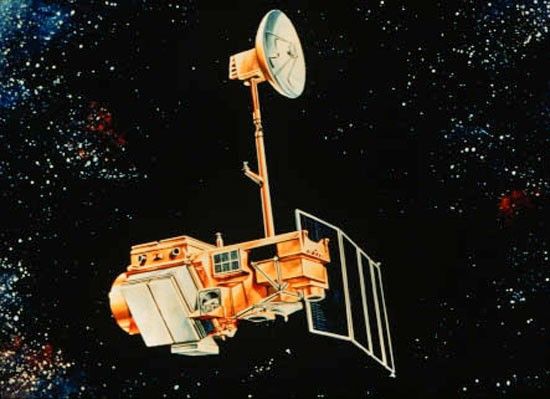 An artist rendering of Landsat 5