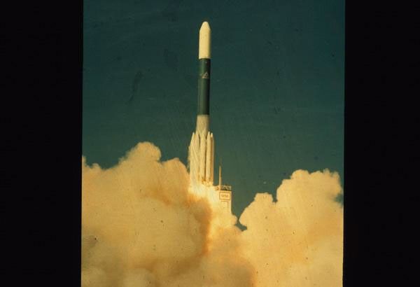 A photograph of the Landsat 5 Launch on March 1, 1984.