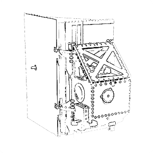 Line art illustration of the Thermal Infrared Sensor (TIRS) instrument on Landsat 8/9.