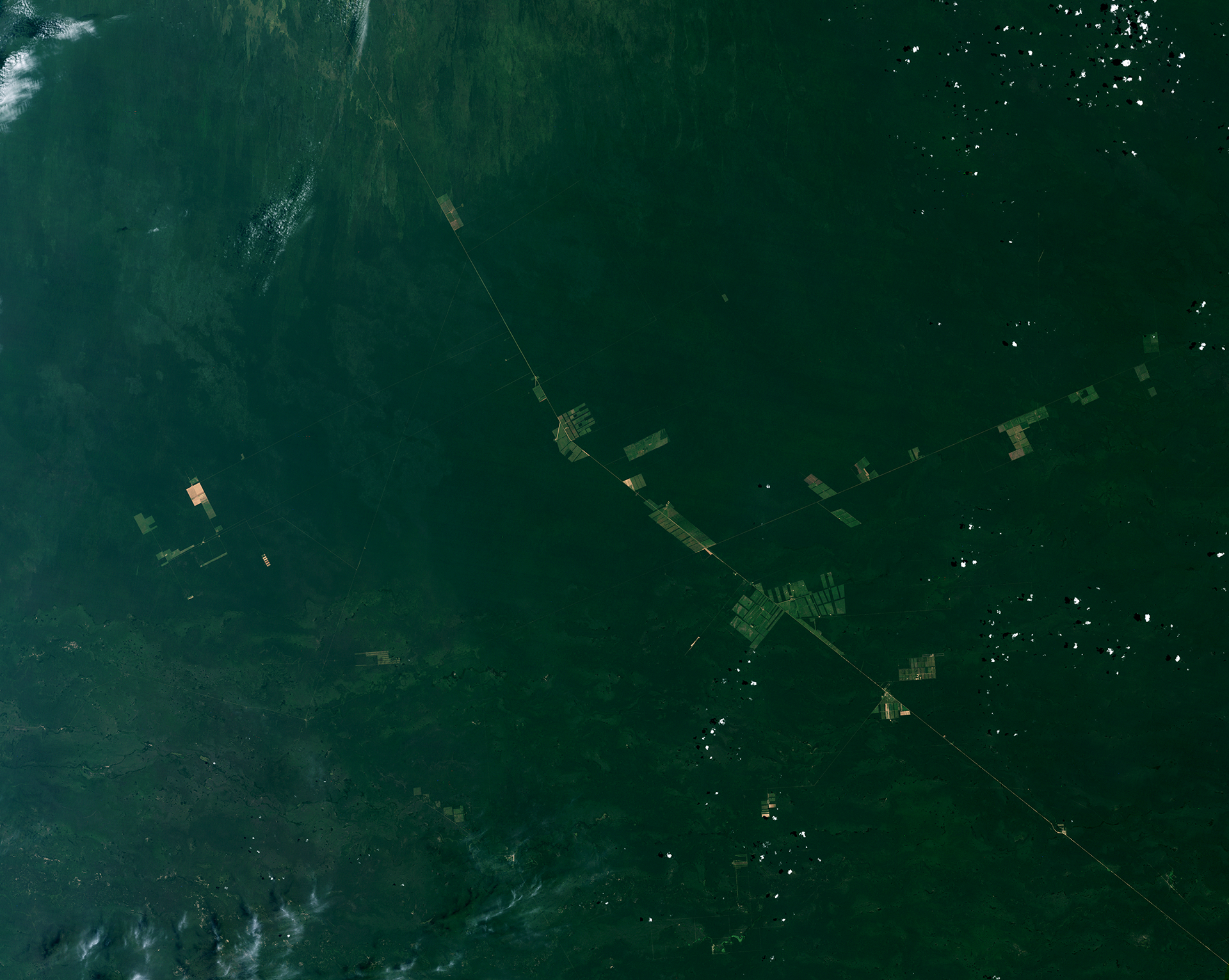 A natural-color image of South America's Gran Chaco Region acquired by Landsat 8 on Jan 29, 1985.