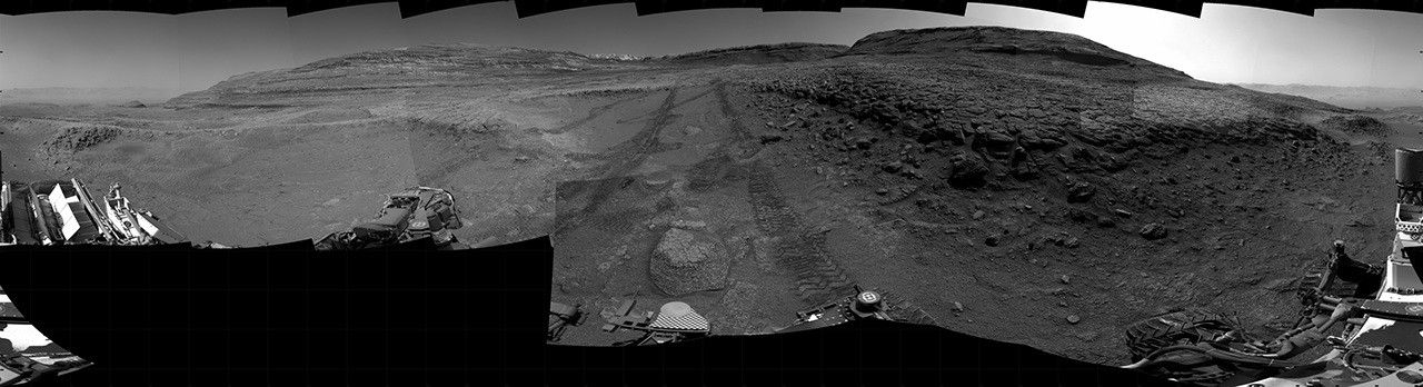 Sol 4744: Right Navigation Camera, Cylindrical Projection - NASA