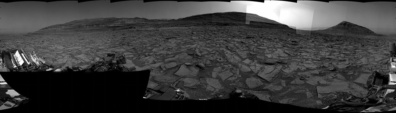Sol 4868: Right Navigation Camera, Cylindrical Projection - NASA