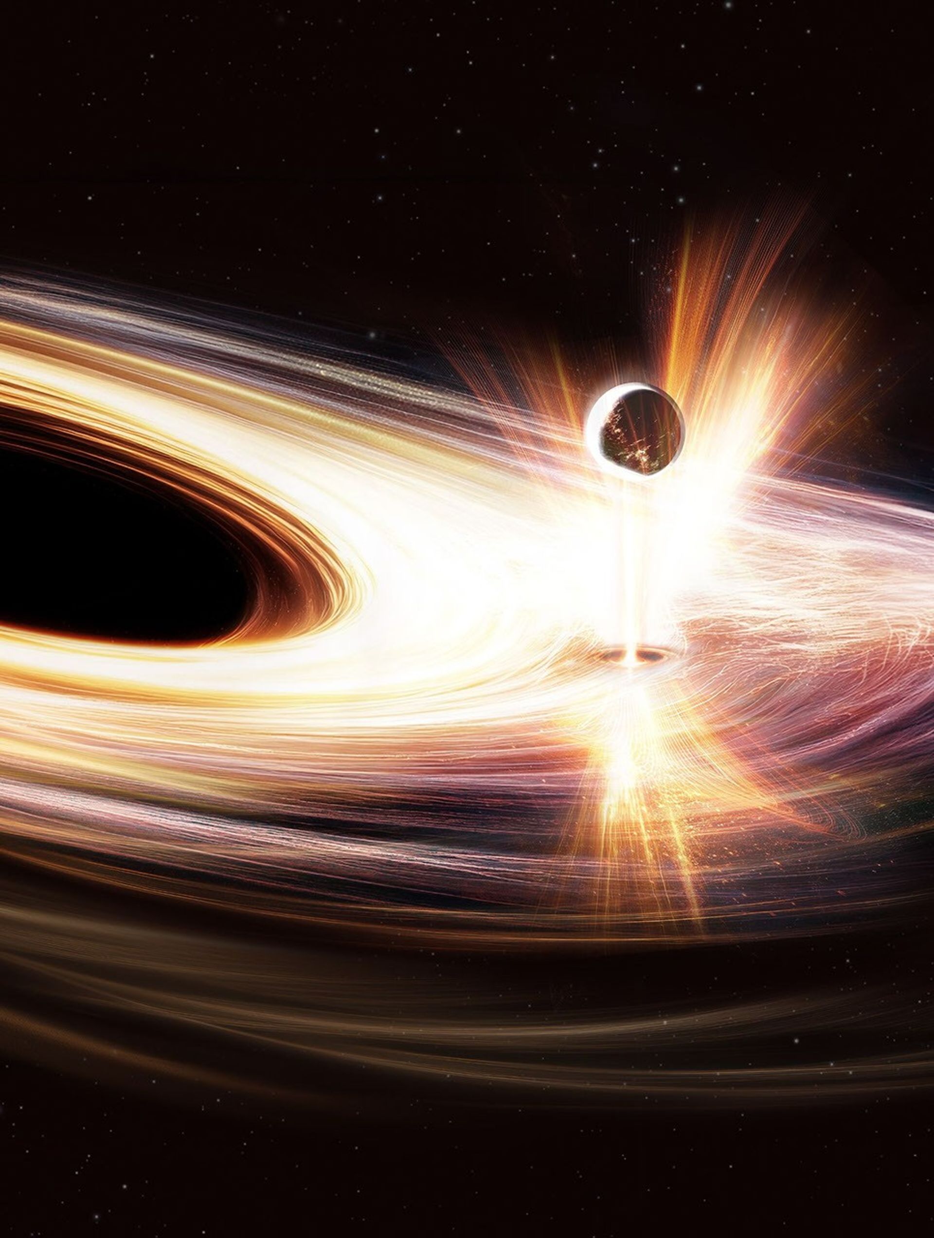 Artist's concept of a black hole called Ansky