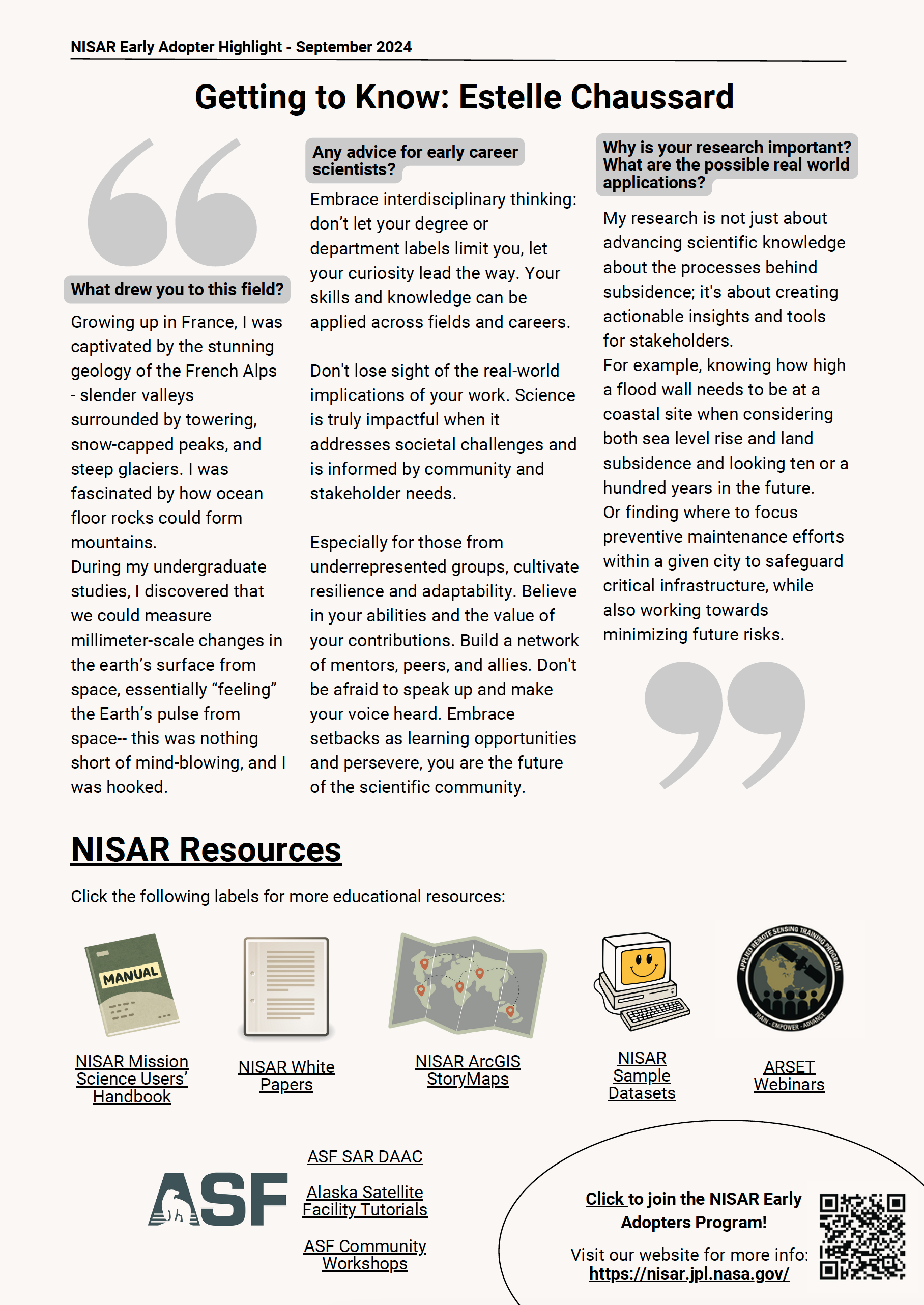 Early Adopter Highlights info text