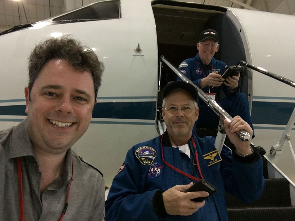 Image of OMG PI Josh Willis and the NASA G-III flight crew