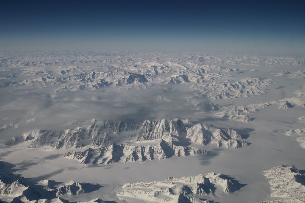 Image of the eastern coast of Greenland