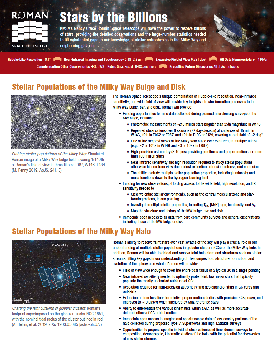 Stars by the Billions - Nancy Grace Roman Space Telescope - June 2021