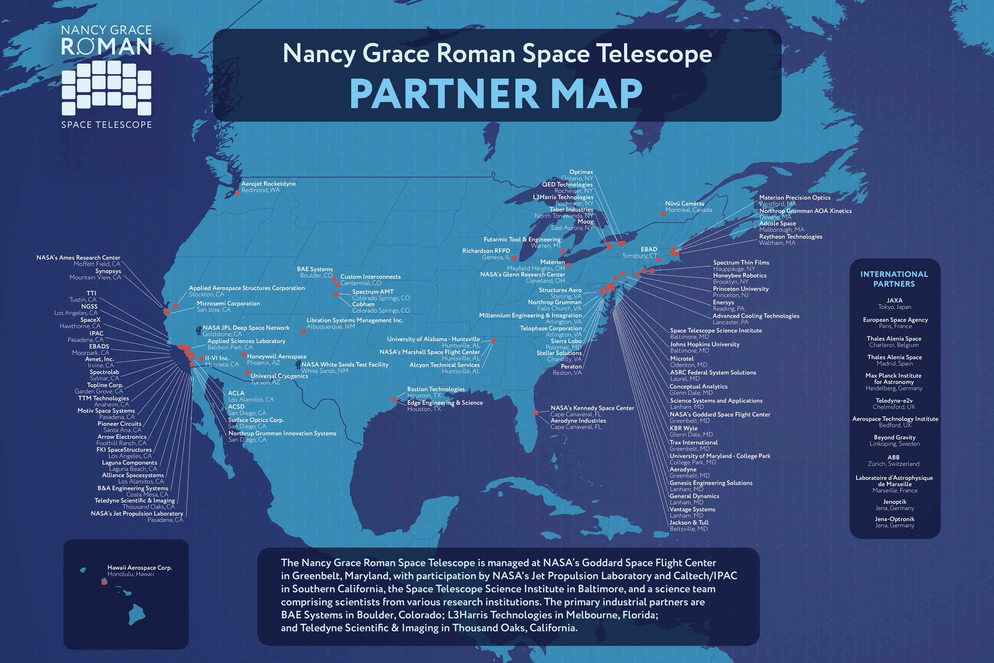 Roman Partner Map USA