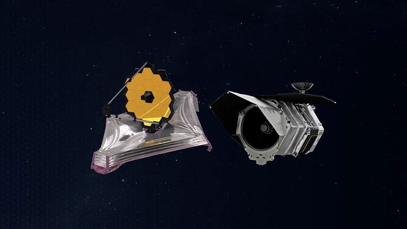 Roman and Webb spacecraft illustrations