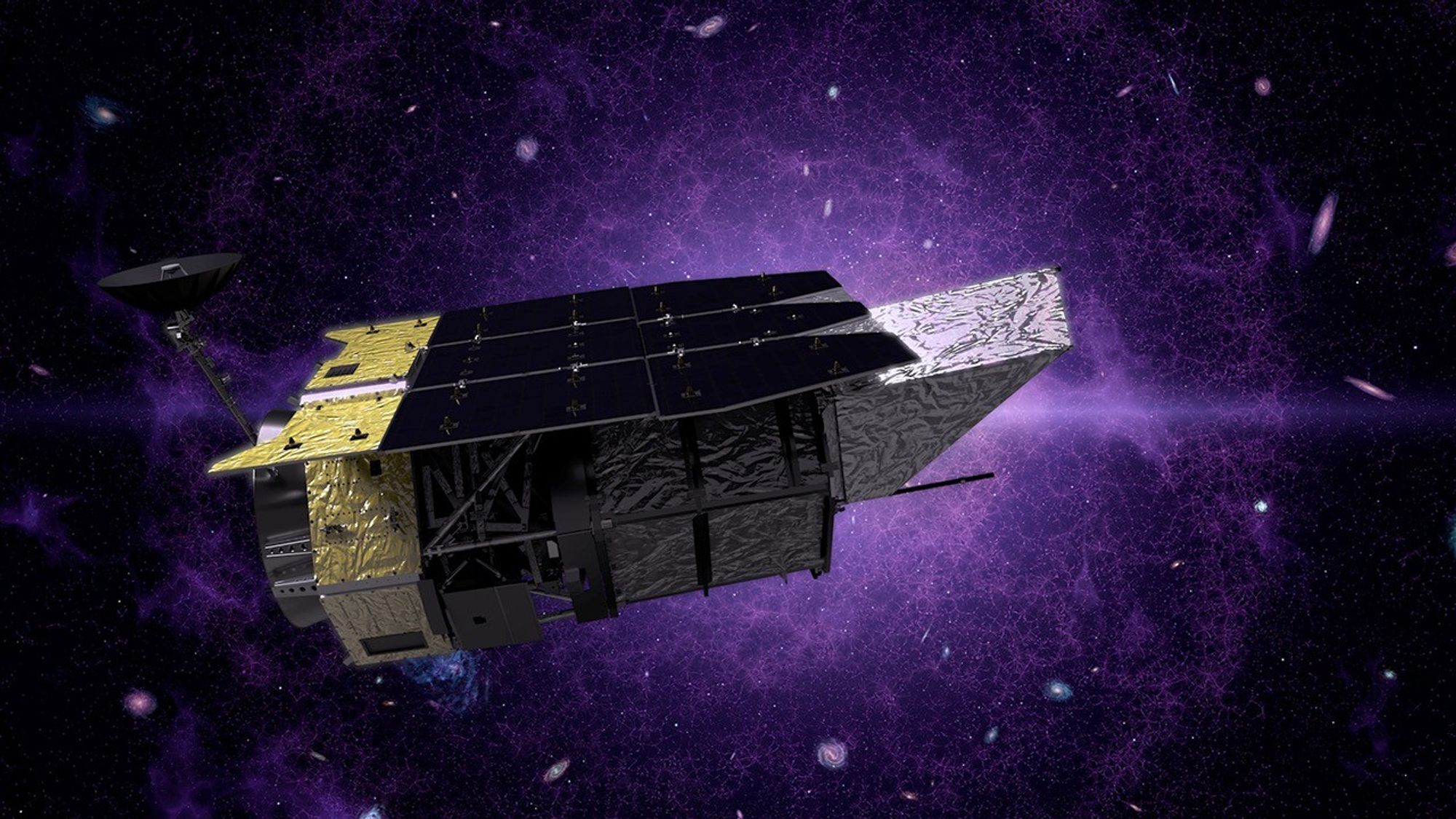 Official NASA illustration of the Nancy Grace Roman Space Telescope in space