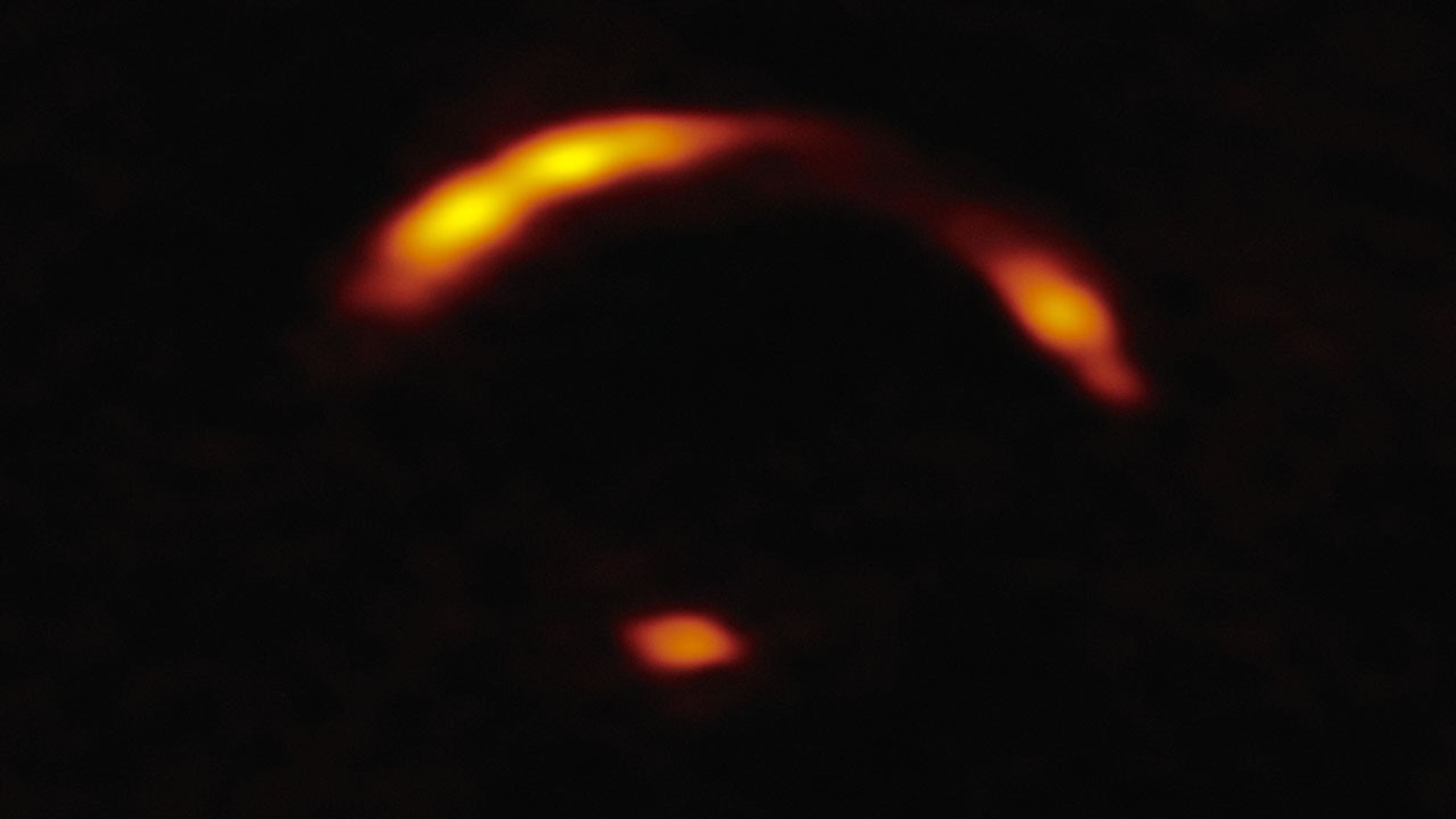 A gravitationally lensed galaxy