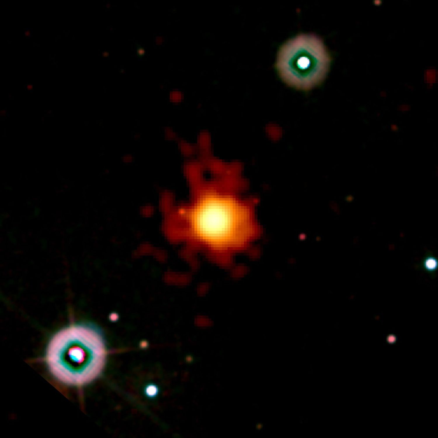 Composite image of GRB 090423 from NASA’s Swift