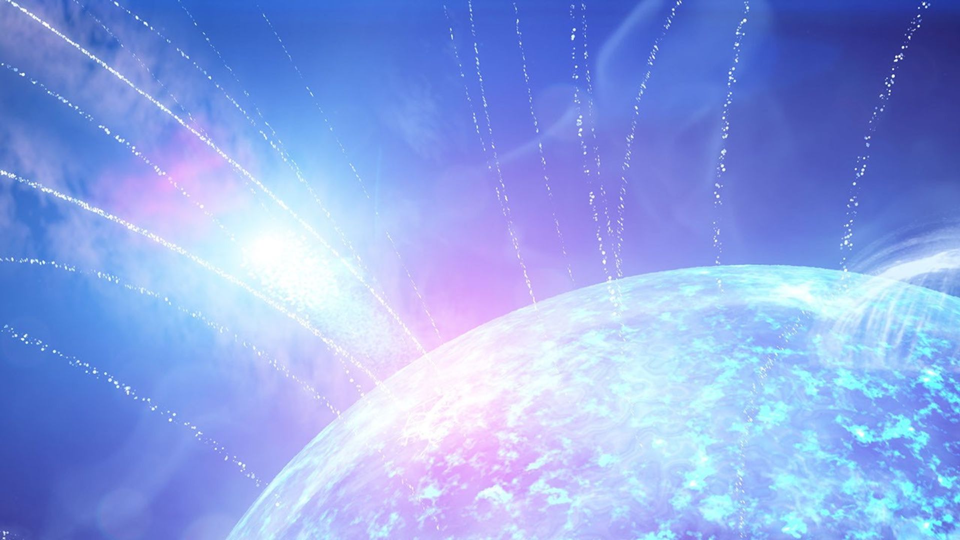 Artist’s concept of an ultramagnetic stellar remnant called a magnetar