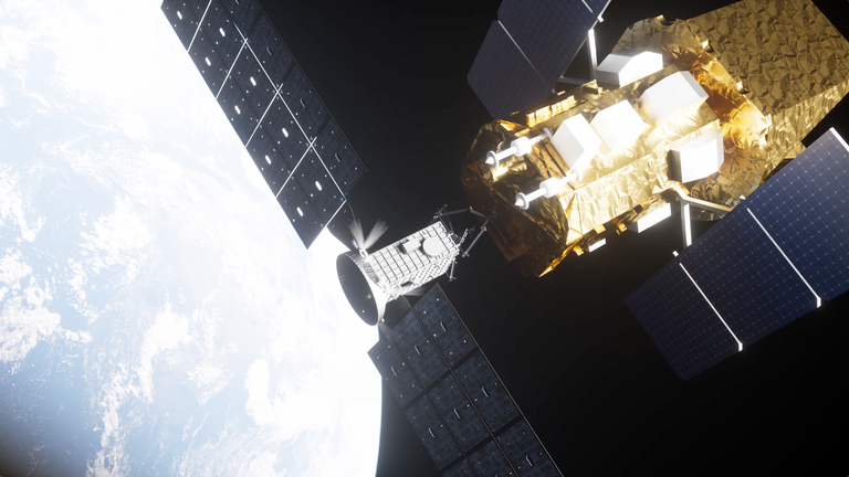 Illustration of the LINK and Swift satellites
