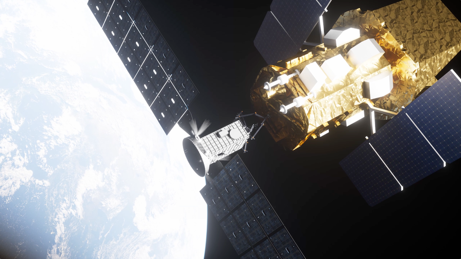 Illustration of the LINK and Swift satellites