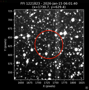 TESS image of 3I/ATLAS