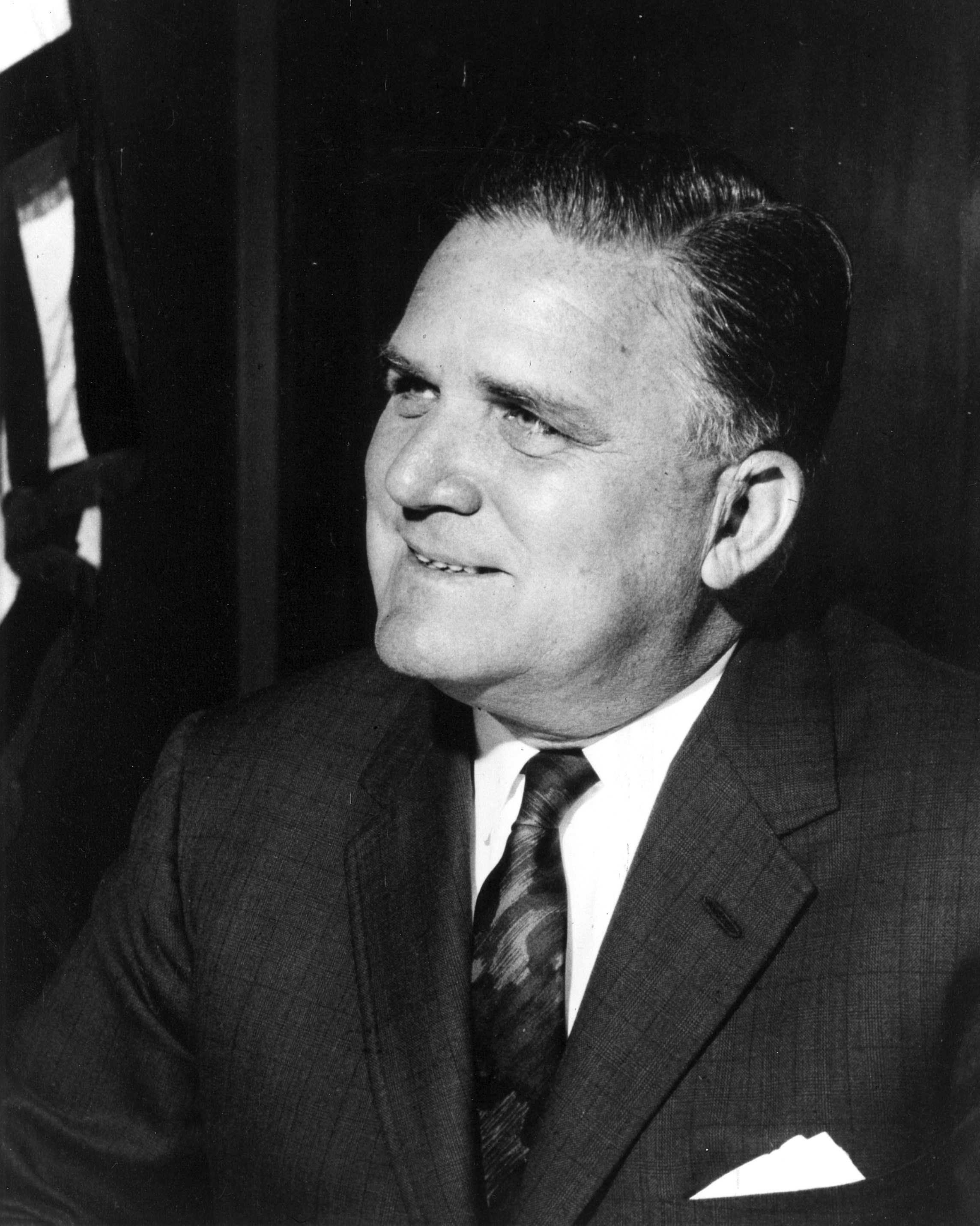 A black-and-white photograph of James Webb.