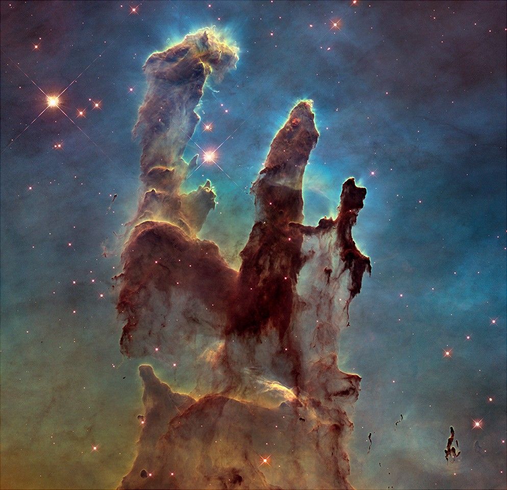 Hubble Revisits the Famous 'Pillars of Creation' to Celebrate 25th Anniversary