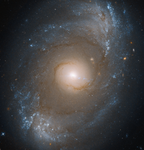 Telescope image of a spiral galaxy