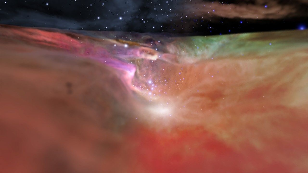 A cloud of dust, gas, and stars