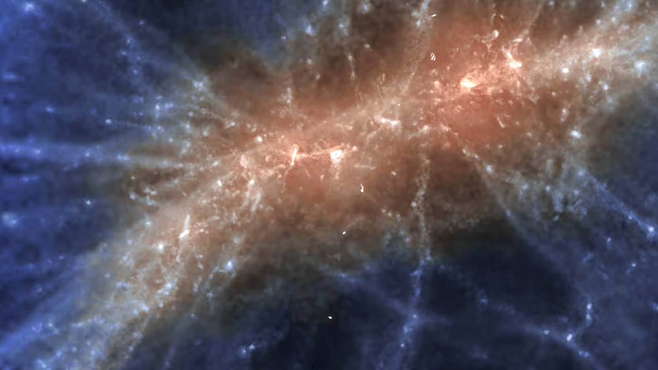 Zoom Into BlueTides Universe Simulation