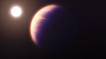Illustration of a planet and its star.