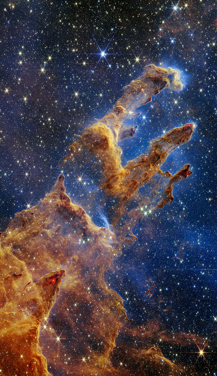 NASA s Webb Takes Star Filled Portrait of Pillars of Creation NASA