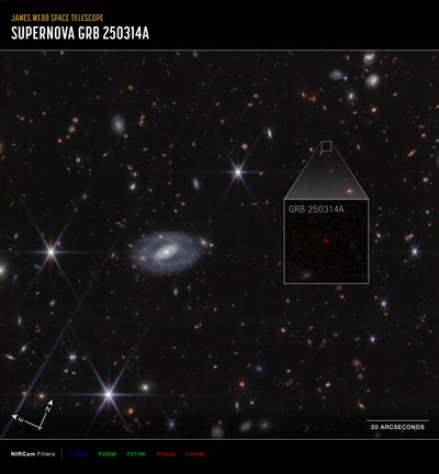 GRB 250314A Pull-out (Compass NIRCam Image)